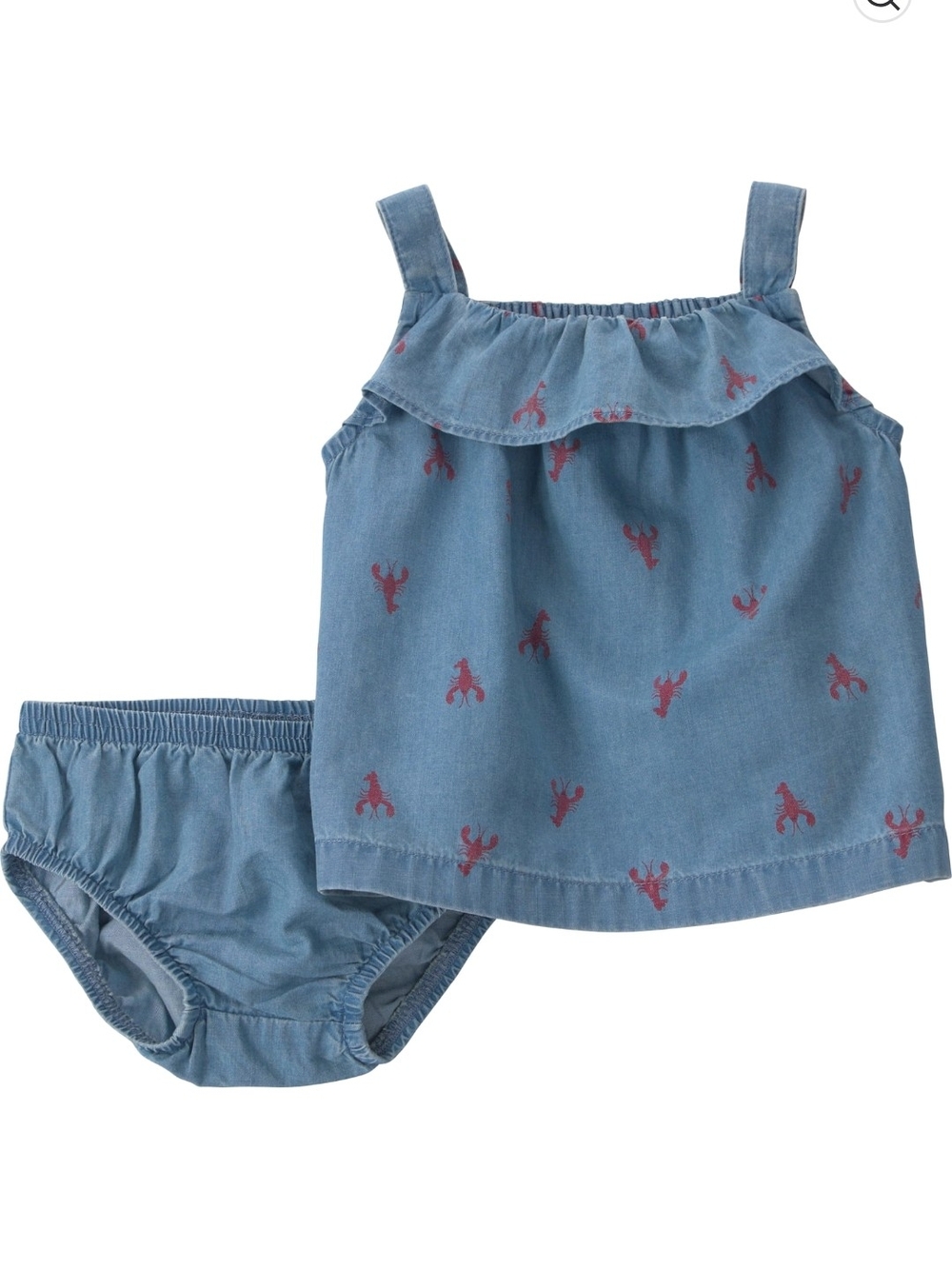 Carter's Child of Mine Patriotic Baby Girl Outfit Set, 2-Piece, Size 0-3 months